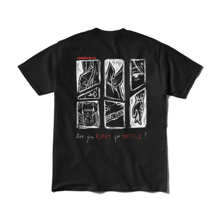 Etna Crimson "GEAR UP" Original T-Shirt Design B - Black Mの商品画像
