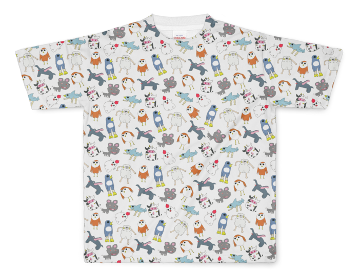 花咲みやび 「花咲の森」フルグラフィックTシャツ フルグラフィックTシャツ - L - 両面印刷の公式画像