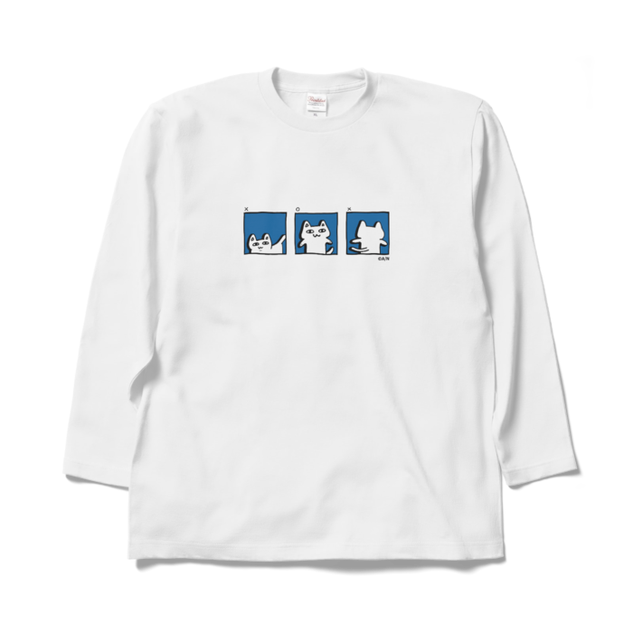 かなえのおみせ オリジナルロングスリーブTシャツ ホワイト - XL