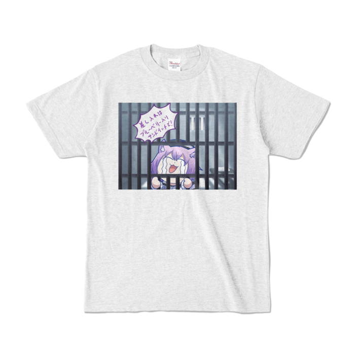 <新> 猫又おかゆ「有罪」Tシャツ カラーTシャツ - S - アッシュ (淡色)