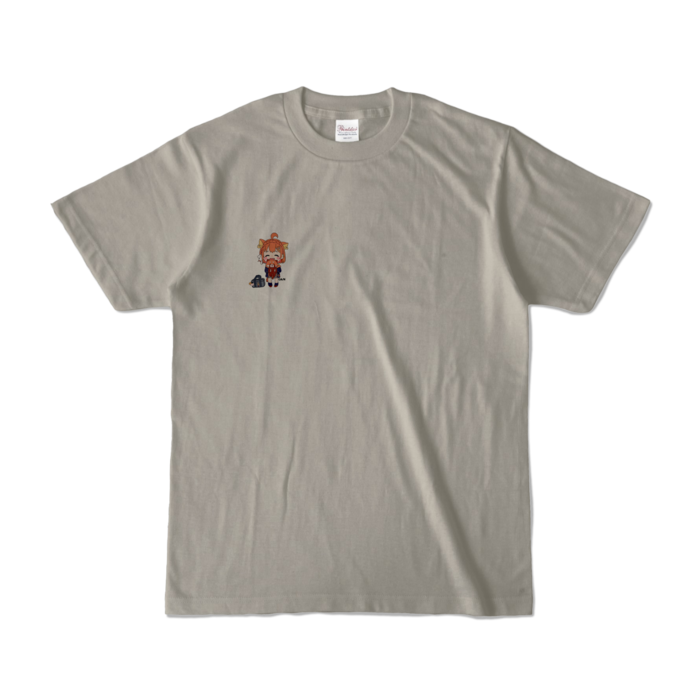 ぷTシャツB -シルバーグレー -S