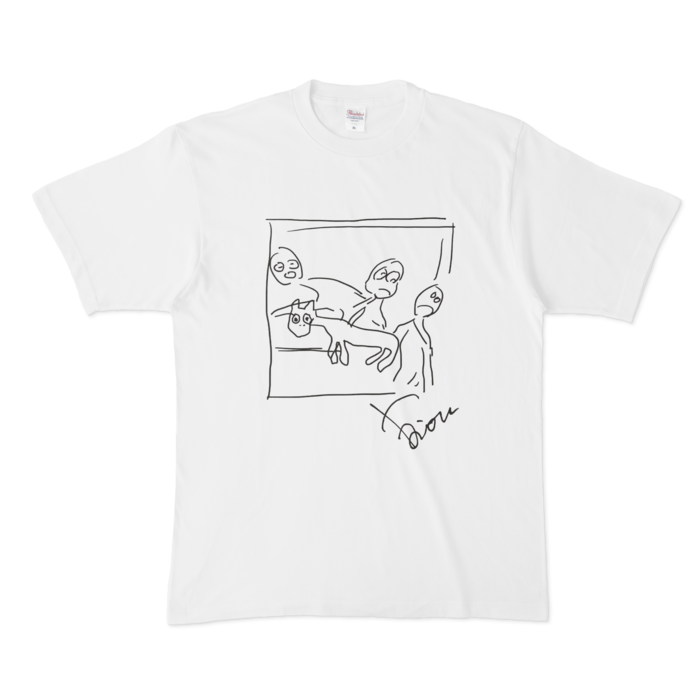 鷹宮リオン ゲ◯ニカTシャツ ゲ◯ニカTシャツ - XL - 白