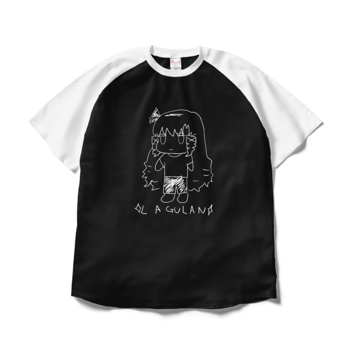 ひゃくまんてんばらサロメちゃんラグランTシャツ くそでかの公式画像