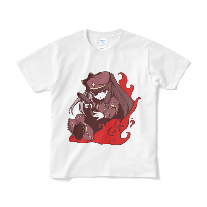 夜見れな オリジナルTシャツ(短納期) 軍服_白 - S