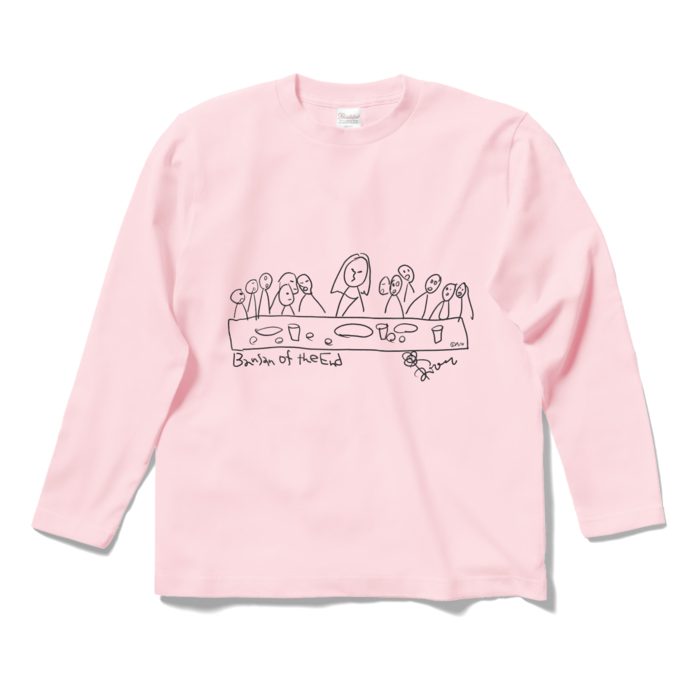 Bansan of the End ロングスリーブTシャツ ライトピンク - S