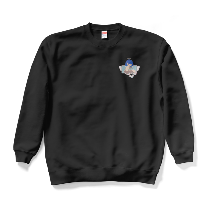 天宮こころ ゆめふわスウェット スウェット - XL - ブラック（ブラウン-ボブ胸プリ）の公式画像