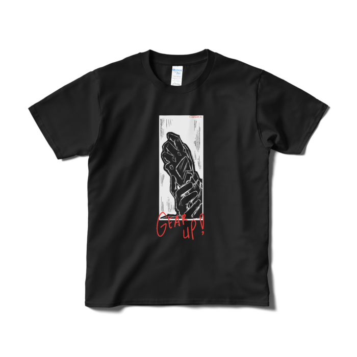 Etna Crimson "GEAR UP" Original T-Shirt Design B - Black Sの公式画像
