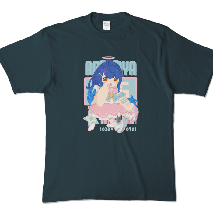天宮こころ のゆめふわＴシャツ カラーTシャツ - XL - デニムの公式画像