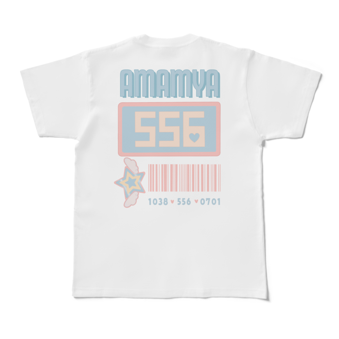 天宮こころ の胸ぷりTシャツ - M - ピンク-ポニーテールの商品画像