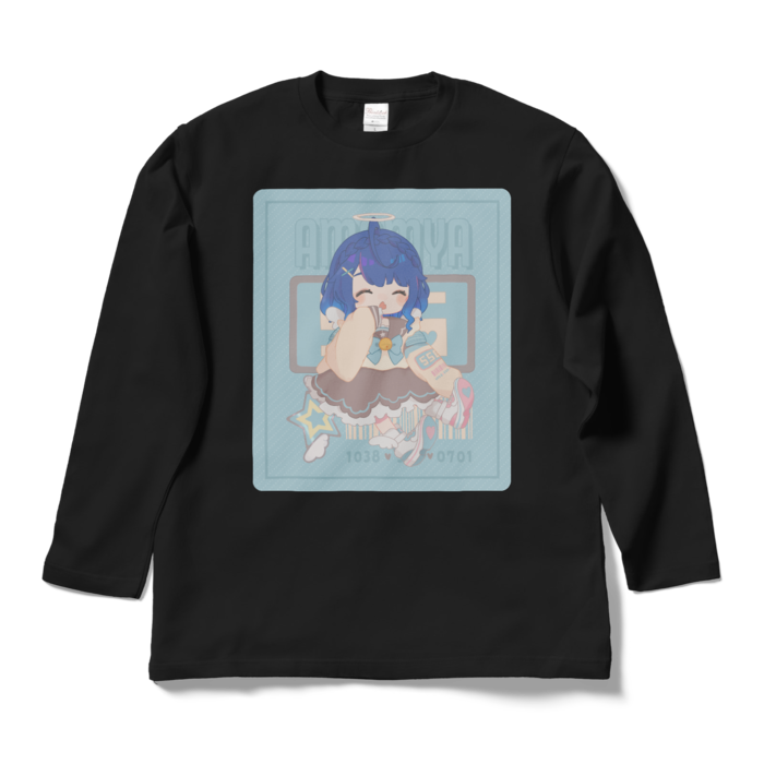 天宮こころ の胸ぷりロングスリーブTシャツ ロングスリーブTシャツ - L - ブラック（ブラウン-ボブ）の公式画像