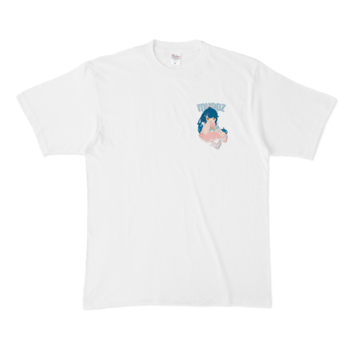 天宮こころ の胸ぷりTシャツ - XL - ピンク-ポニーテールの公式画像