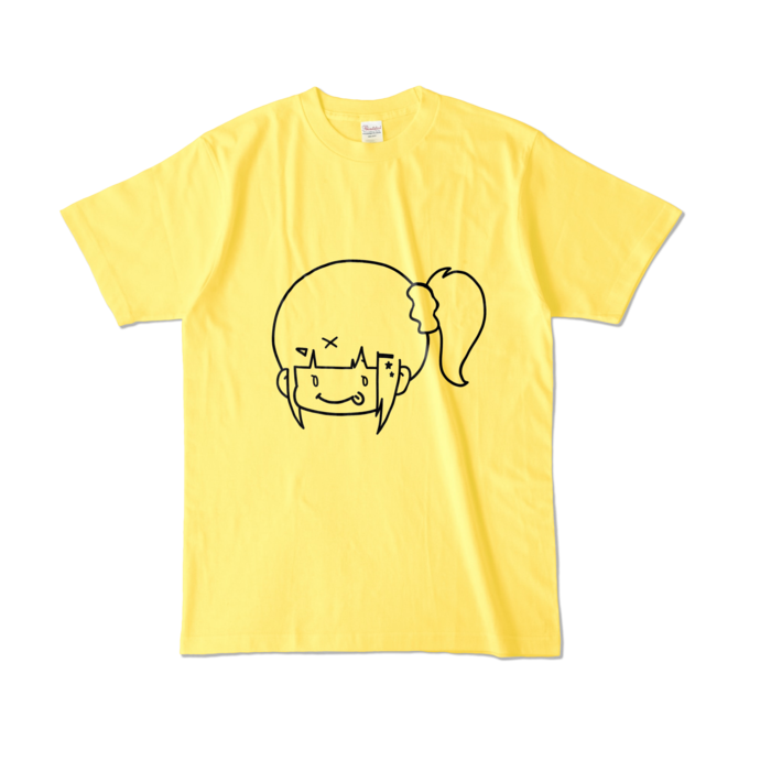 ぺろりんはやちぇTシャツ - L - イエロー