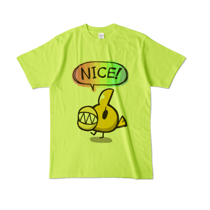 荒咬オウガ 活動半年&4万人記念オリジナルTシャツ 【ライトグリーン・Lサイズ】ないすっちぃTシャツの公式画像