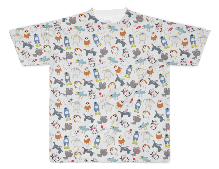 花咲みやび 「花咲の森」フルグラフィックTシャツ フルグラフィックTシャツ - XL - 両面印刷の公式画像