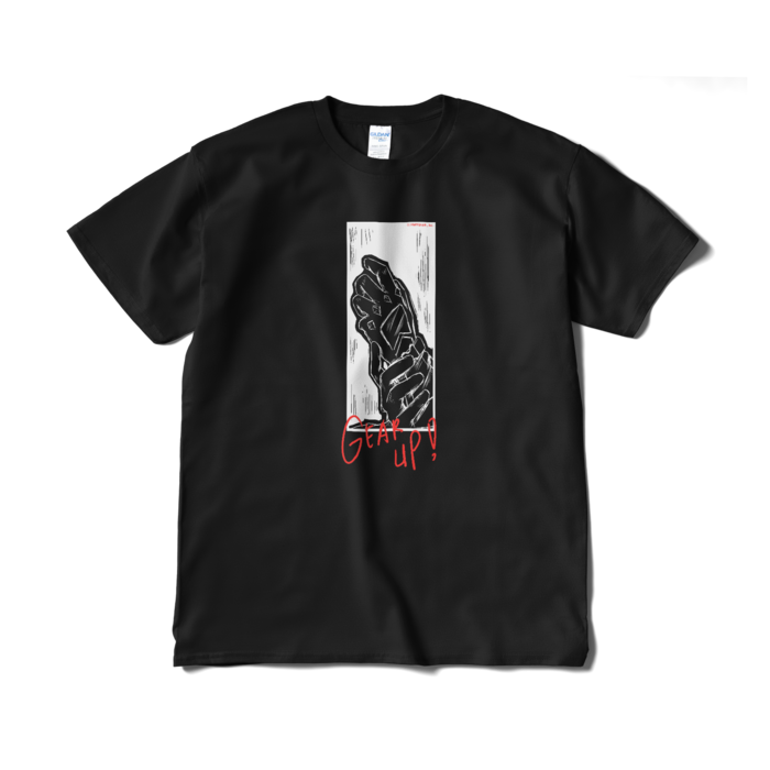 Etna Crimson "GEAR UP" Original T-Shirt Design B - Black XLの公式画像