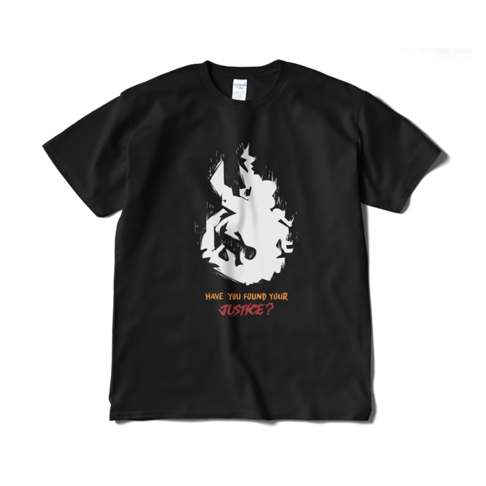 Etna Crimson "Have You Found Your JUSTICE? " Original T-Shirt Design B - Black XLの公式画像