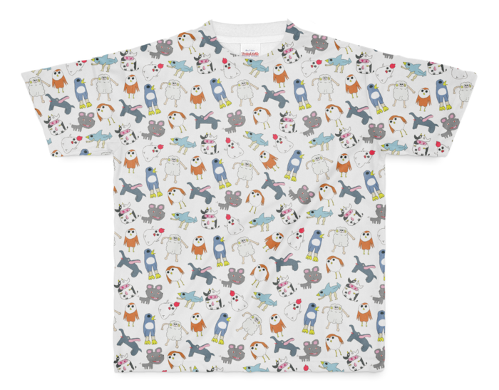 花咲みやび 「花咲の森」フルグラフィックTシャツ フルグラフィックTシャツ - M - 両面印刷の公式画像