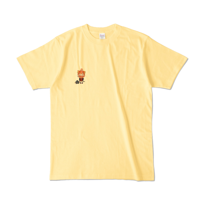 ぷTシャツB -ライトイエロー -L