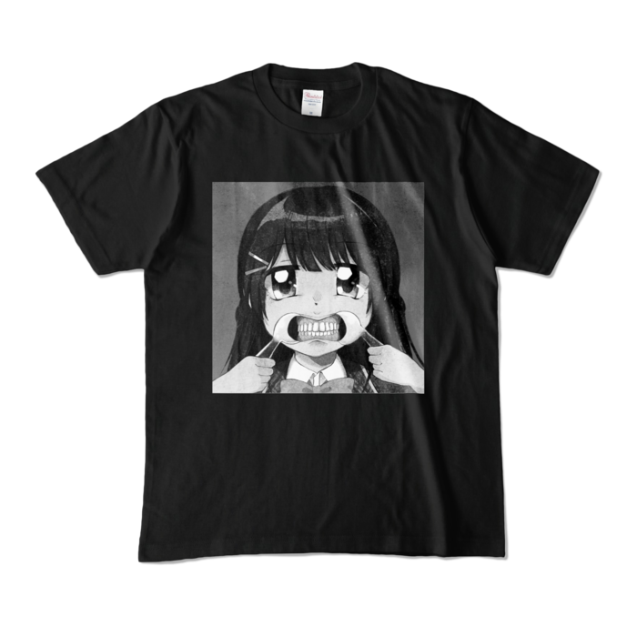 カラーTシャツ - M - ブラック - 背景アリ