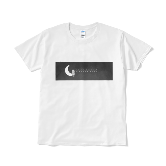竜胆尊 オリジナルTシャツ Tシャツ - L - 白×モノクロの公式画像