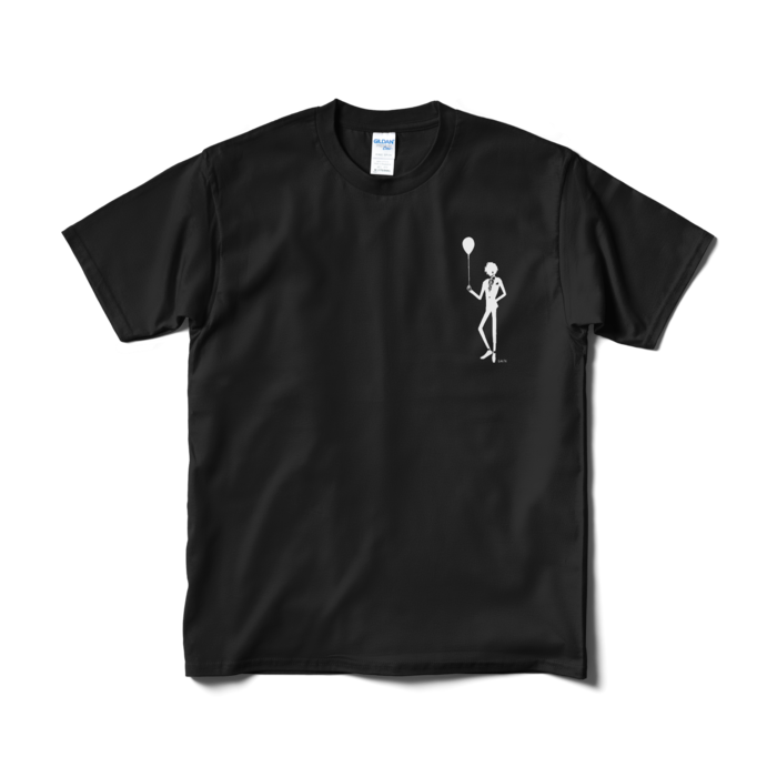 ジョー・力一 オリジナル切り絵Tシャツ ブラック -M