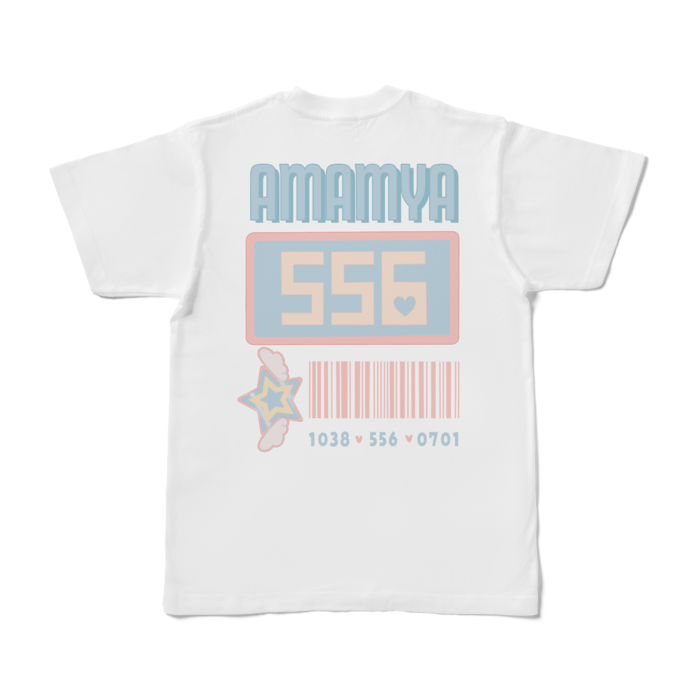天宮こころ の胸ぷりTシャツ - S - ピンク-ポニーテールの商品画像