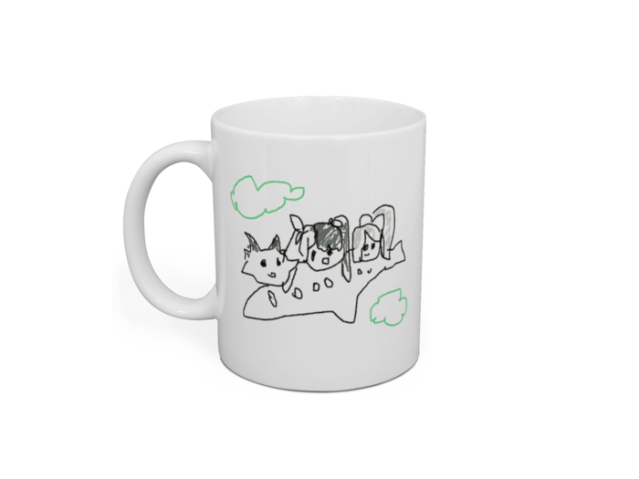 なでると一緒に旅しよ!マグカップ 「一緒になっちゃった!」編の商品画像