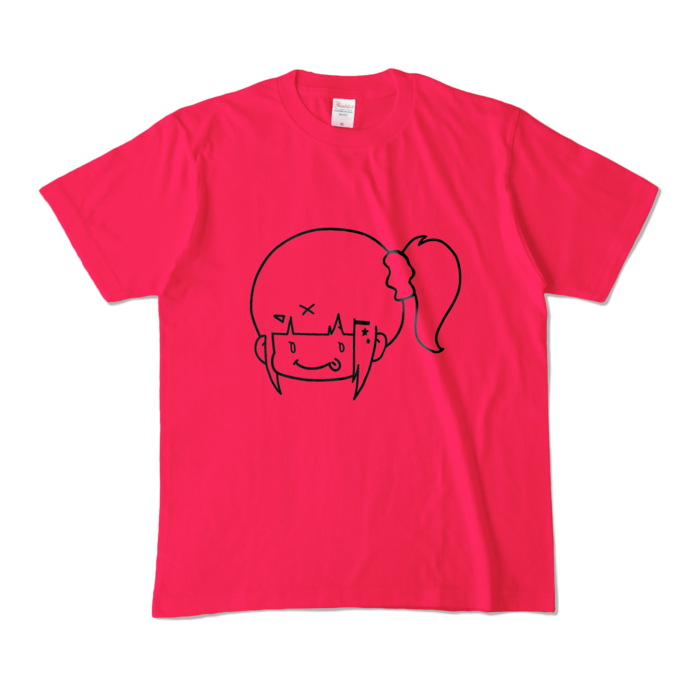 ぺろりんはやちぇTシャツ - M - ホットピンク
