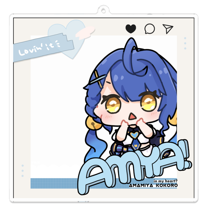 天宮こころ 夏グッズ2023/アクキー 一緒にぱしゃり軍服みゃの公式画像