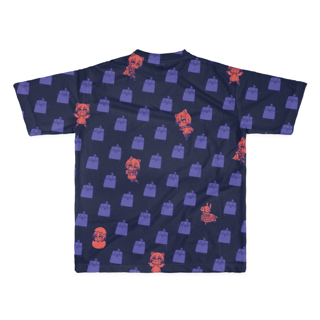 ロボットだから真冬に半袖でも寒くないもんフルグラフィックTシャツの商品画像