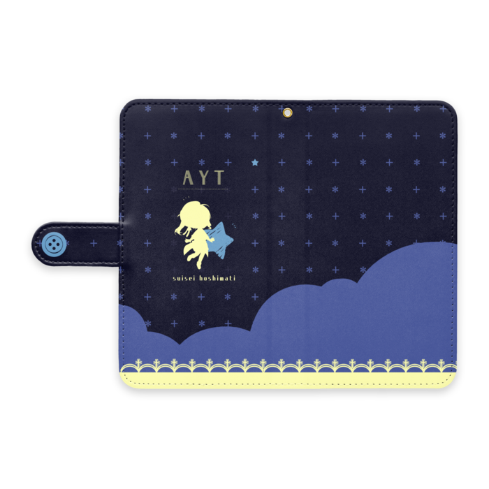星街すいせい 手帳型androidケース