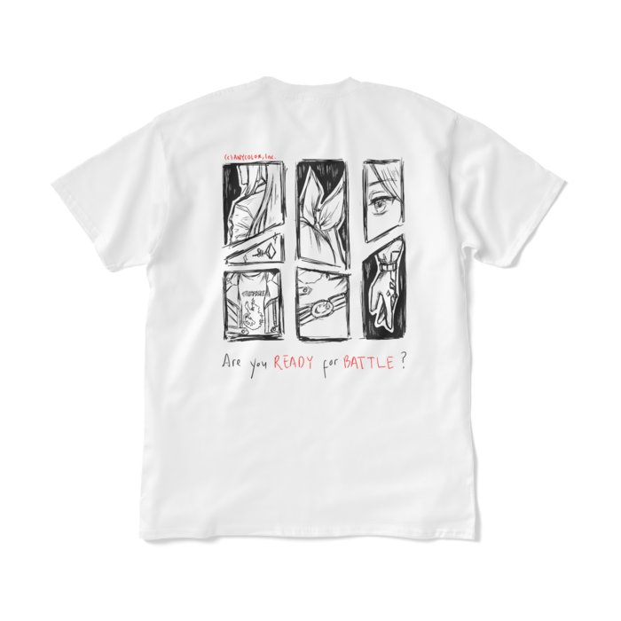 Etna Crimson "GEAR UP" Original T-Shirt Design A - White XLの商品画像