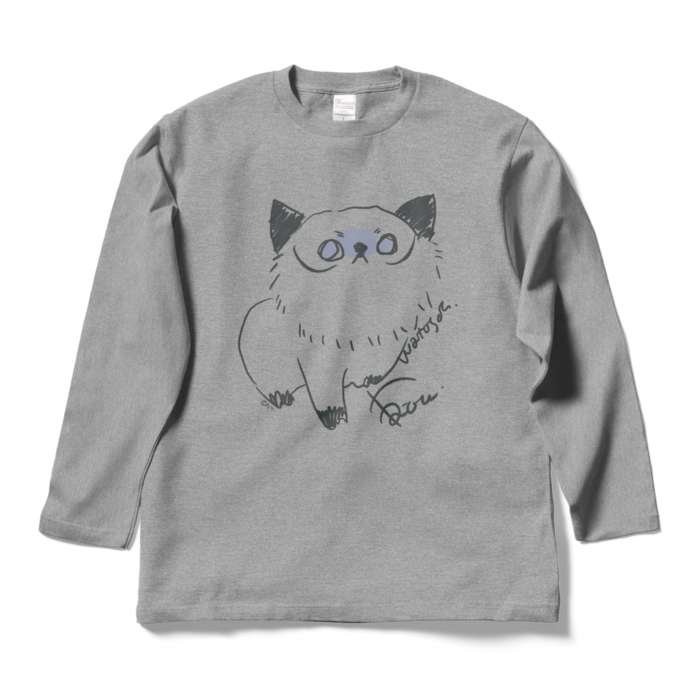 鷹宮リオン オリジナルロングスリーブTシャツ ワトソンロングスリーブTシャツ 杢グレー - L