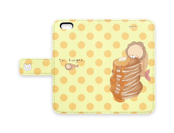えびふらいおん手帳型ケース（iPhone） 夏色まつり 手帳型iPhoneケース - iPhone 6 / 6s - ストラップ穴 なしの公式画像