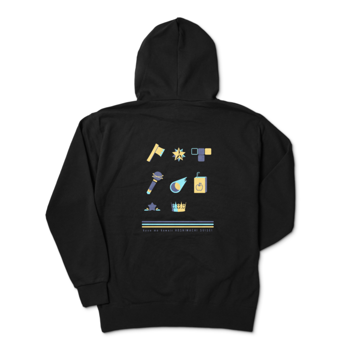 星街すいせい 今日もかわいいパーカー パーカー - XL - ブラックの公式画像