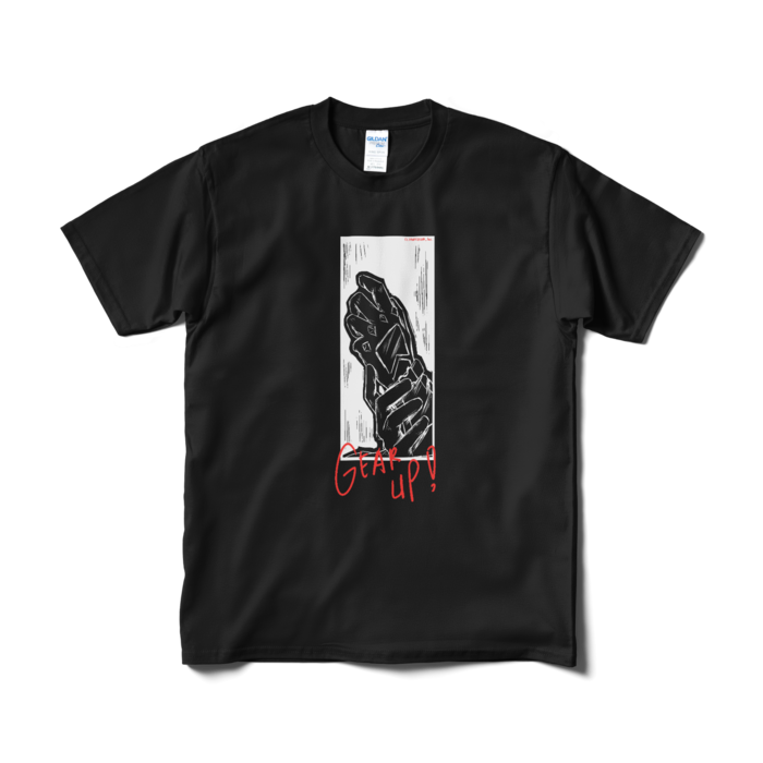Etna Crimson "GEAR UP" Original T-Shirt Design B - Black Mの公式画像