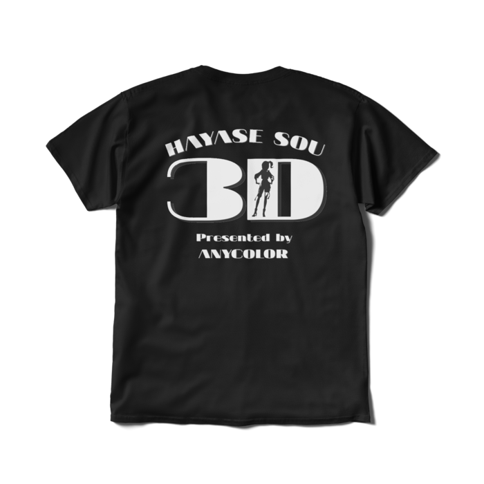 早瀬走 3Dお披露目Tシャツ Tシャツ - L - ブラックの商品画像
