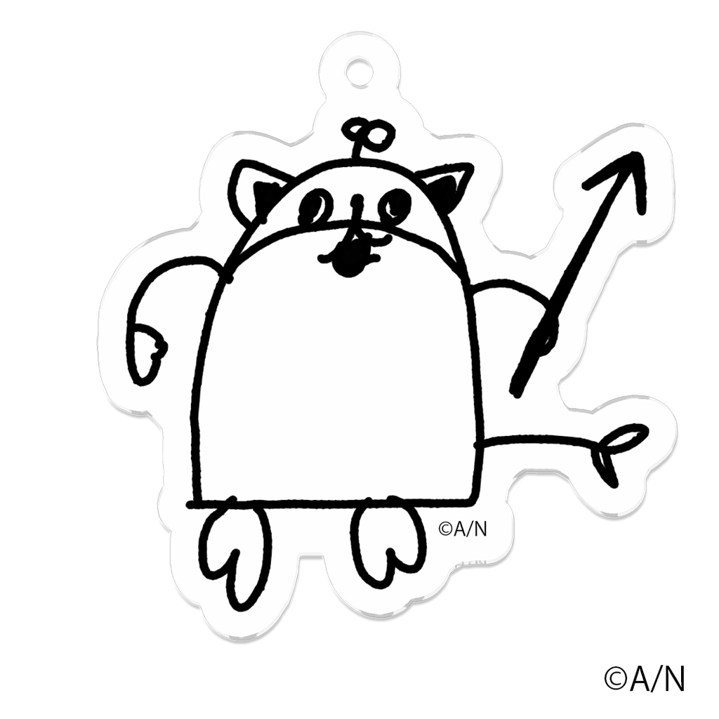 七次元生徒会!樋口楓作まめねこアクリルキーホルダーの商品画像