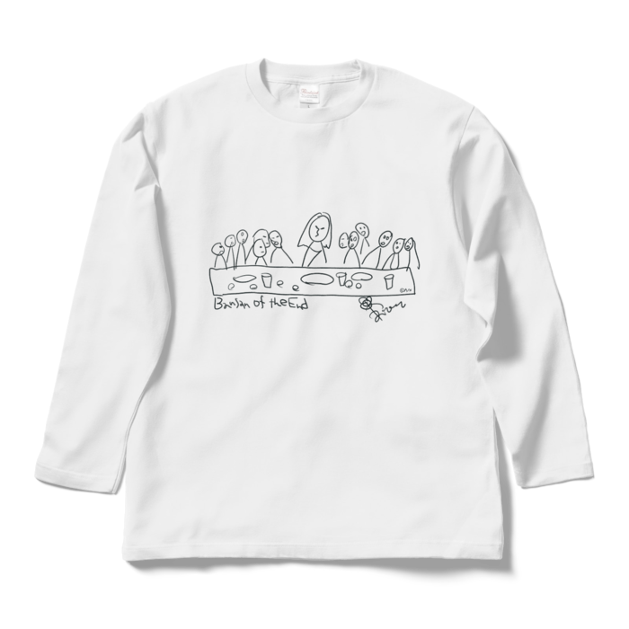 Bansan of the End ロングスリーブTシャツ ホワイト - L