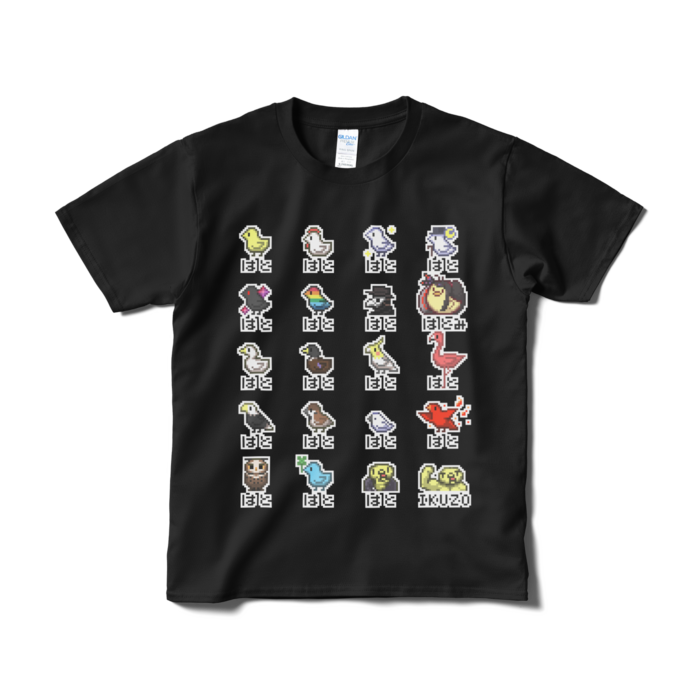 ハト図鑑_黒 - S