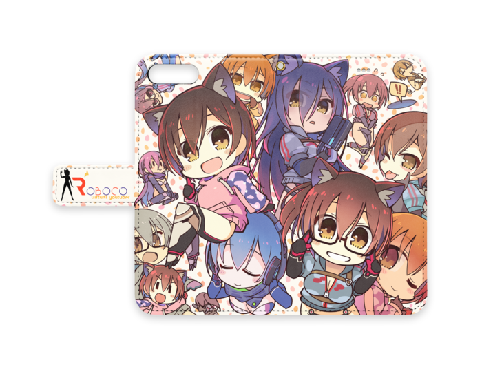 手帳型ロボ子さんだらけーす(iPhone)の商品画像