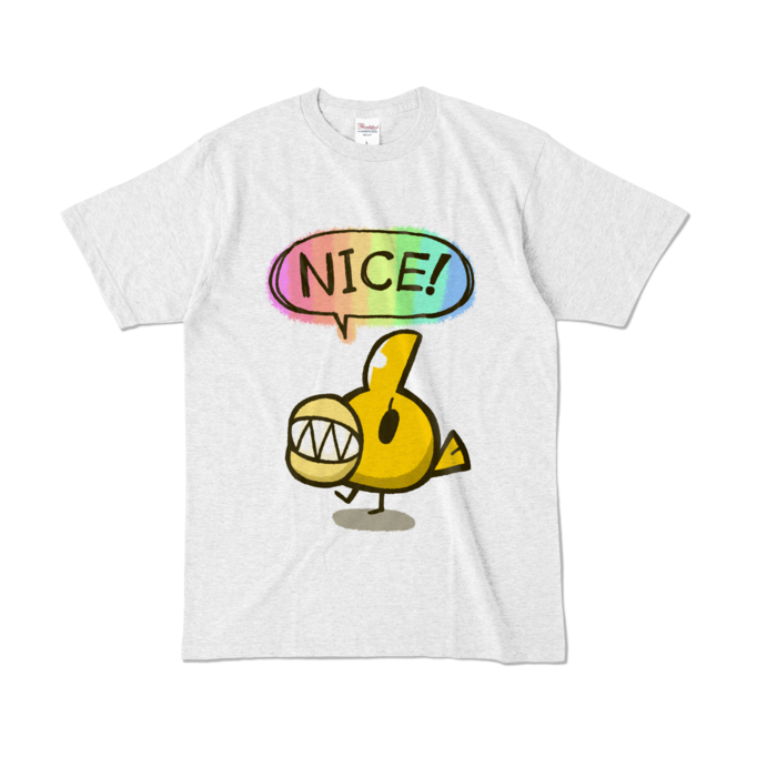 荒咬オウガ 活動半年&4万人記念オリジナルTシャツ 【アッシュ・Lサイズ】ないすっちぃTシャツの公式画像