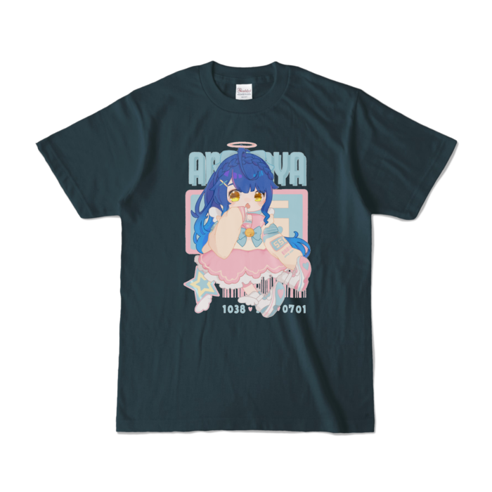 天宮こころ のゆめふわＴシャツ カラーTシャツ - S - デニムの公式画像