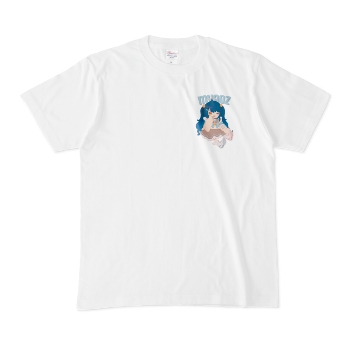 天宮こころ の胸ぷりTシャツ - M - ブラウン-ハーフツインの公式画像