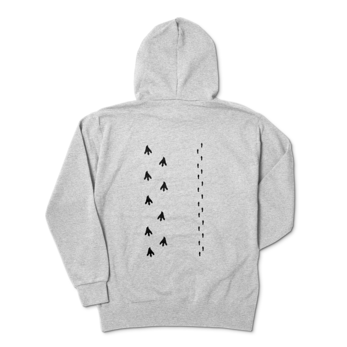 ドーラ あしあとぱーかー(杢グレー) パーカー - XL - 杢グレーの公式画像