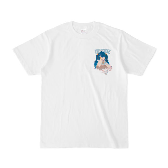天宮こころ の胸ぷりTシャツ - S - ブラウン-ハーフツインの公式画像