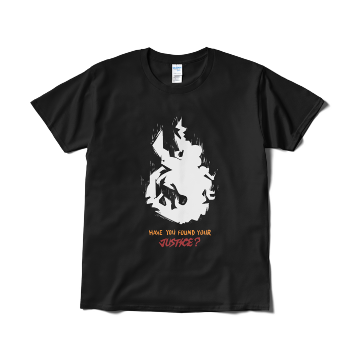 Etna Crimson "Have You Found Your JUSTICE? " Original T-Shirt Design B - Black L