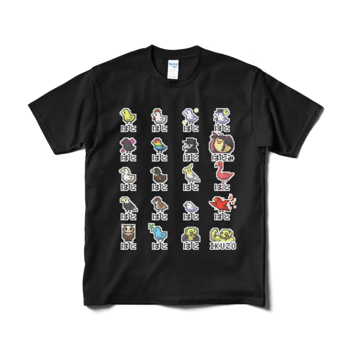 ハト図鑑_黒 - M