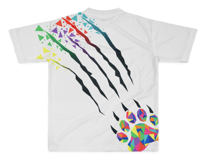 本間ひまわり フルグラフィックTシャツ フルグラフィックTシャツ 白 - L - 両面印刷の商品画像