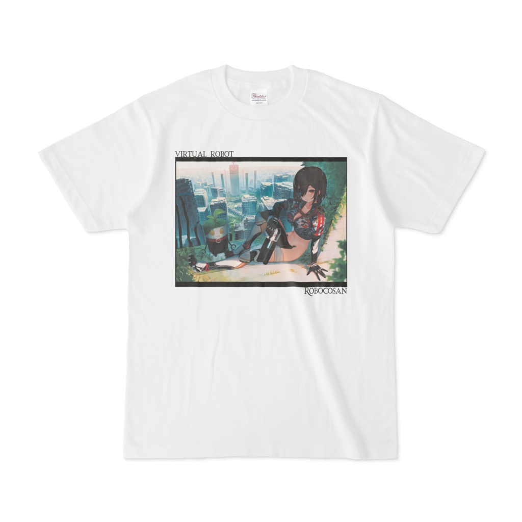 ロボ子さん バーチャルロボットTシャツ「白」の商品画像